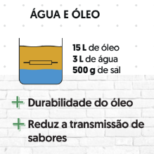 FRITADEIRA ELÉTRICA ÁGUA E ÓLEO 15 LITROS DE MESA 5000W 220V FAM SKYMSEN - Foto 5