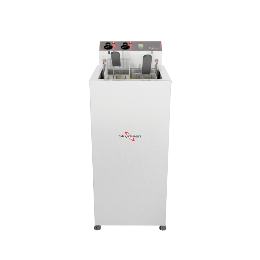 FRITADEIRA ELÉTRICA ÁGUA E ÓLEO 15 LITROS DE PISO 8000W 220V FAP8 SKYMSEN - Foto 2