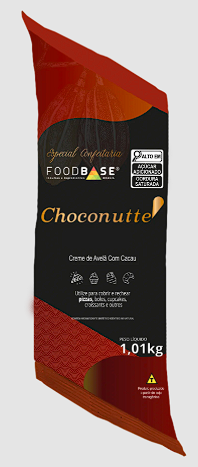 BISNAGA MESCLA CHOCONUTTE CREME DE AVELÃ 1,010KG FOODBASE