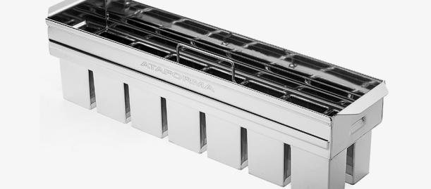 FORMA GELO SABORIZADO CUBO (110ML) 14 CAVIDADES P/ MÁQ. 28 CAVIDADES - ATAFORMA