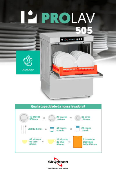 LAVADORA DE LOUÇAS DE ABERTURA FRONTAL PARA RACKS DE 50 CM 220V TRIFÁSICA - Foto 3