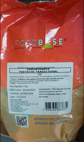 SABORIZANTE PISTACHE TRADICIONAL 1KG FOODBASE