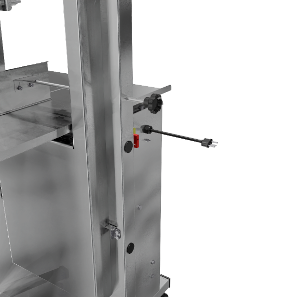 SERRA FITA PARA CARNE INOX COM EMPURRADOR MESA MÓVEL REGULADOR DE CORTE LÂMINA DE 2.820mm SL282 220V SKYMSEN - Foto 7