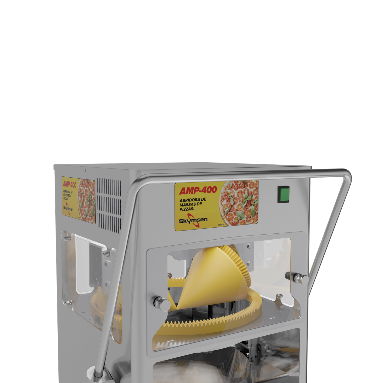 ABRIDORA DE MASSAS DE PIZZAS C/ 3 BANDEJAS AMP 400 127V SKYMSEN - Foto 6