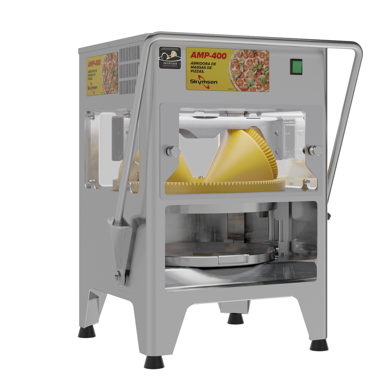 ABRIDORA DE MASSAS DE PIZZAS C/ 3 BANDEJAS AMP 400 220V SKYMSEN