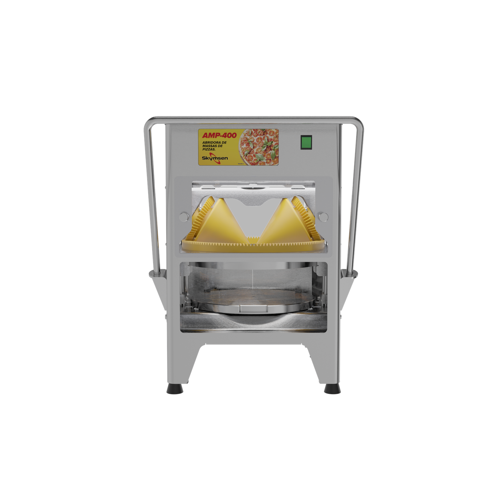 ABRIDORA DE MASSAS DE PIZZAS C/ 3 BANDEJAS AMP 400 220V SKYMSEN - Foto 2
