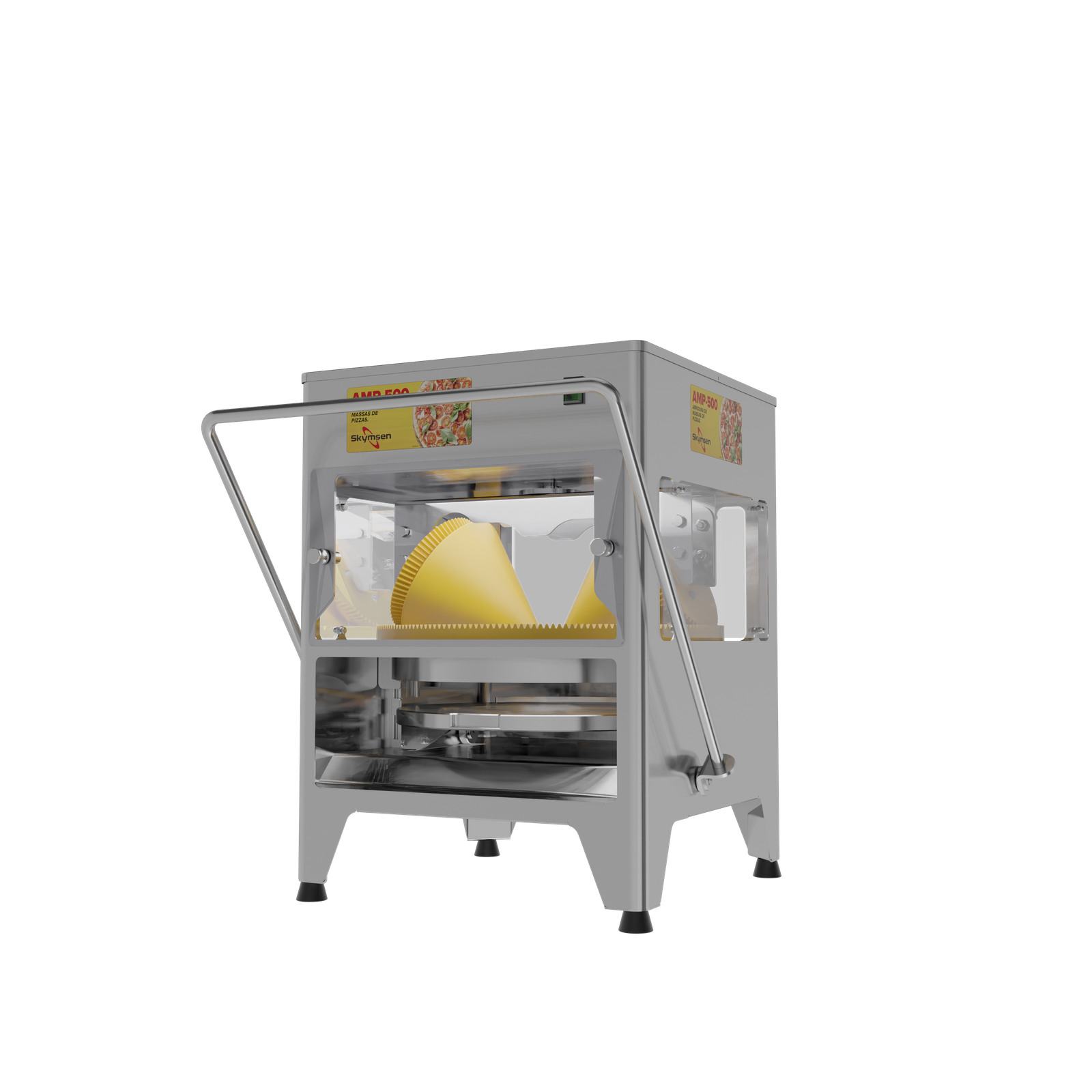 ABRIDORA DE MASSAS DE PIZZAS C/ 3 BANDEJAS AMP500 220V SKYMSEN - Foto 3