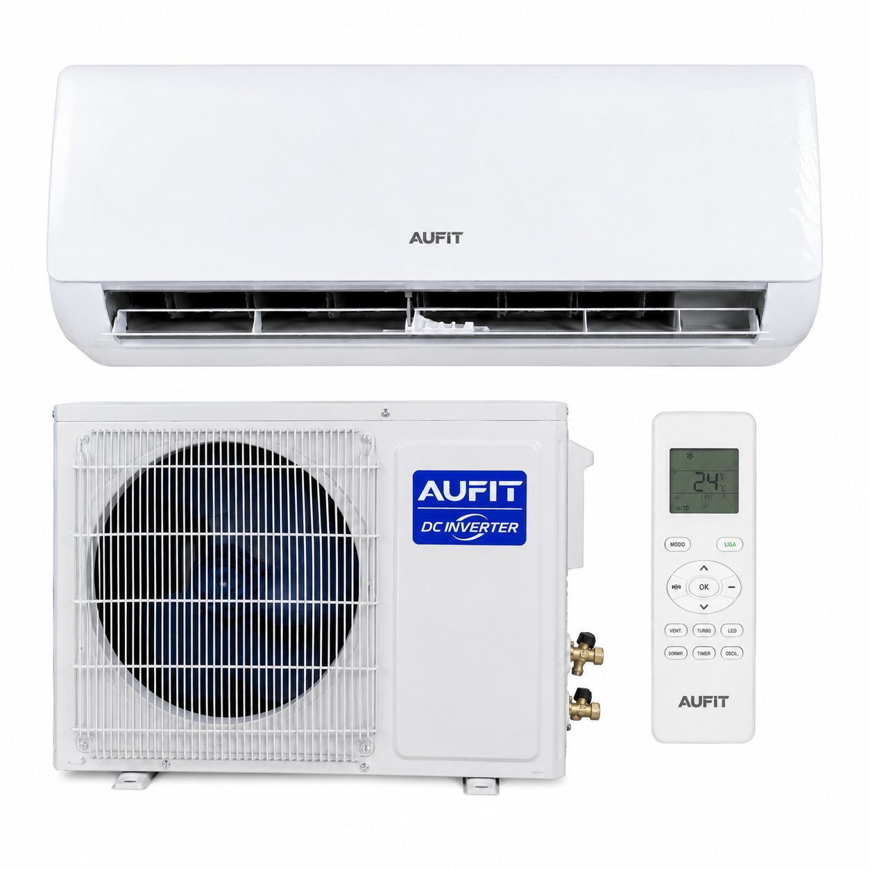 AR CONDICIONADO SPLIT HI WALL INVERTER 12.000BTUS FRIO R32 AUF-12COQG 220V AUFIT