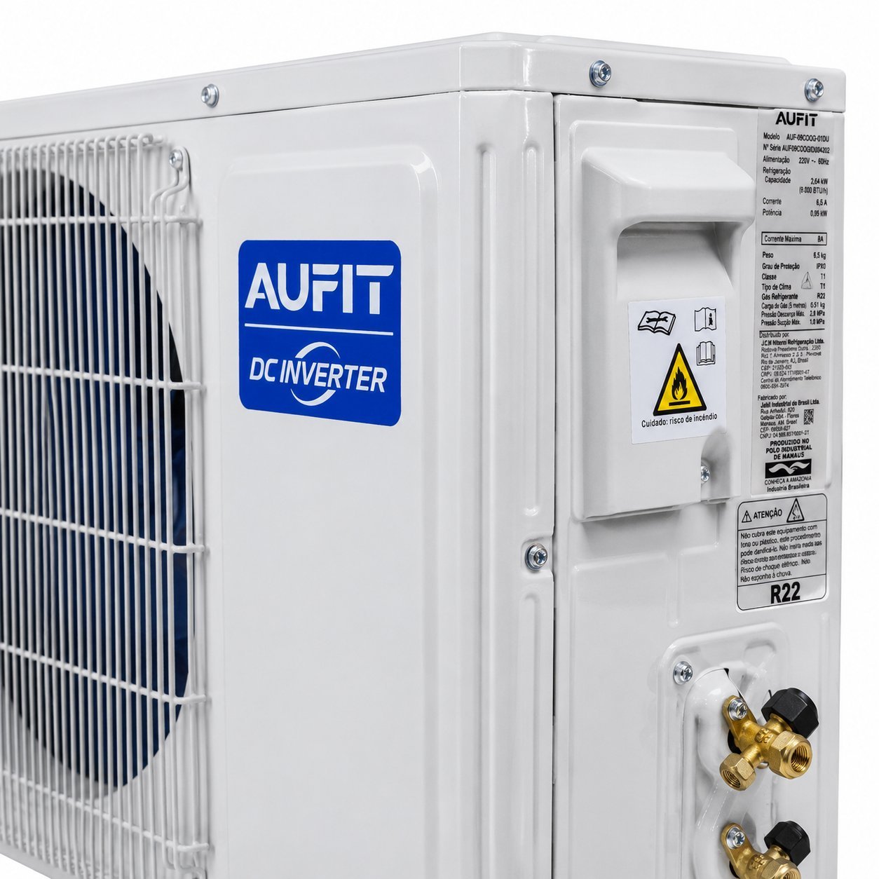 AR CONDICIONADO SPLIT HI WALL INVERTER 18.000BTUS FRIO R32 AUF-18COQG 220V AUFIT - Foto 4